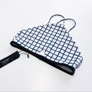 Tavik Swimwear - Windowpane High Neck Bikini Top
